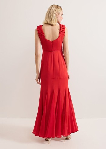 Phase Eight Ansley Strappy Dress Red Canada | WEZFRU-073